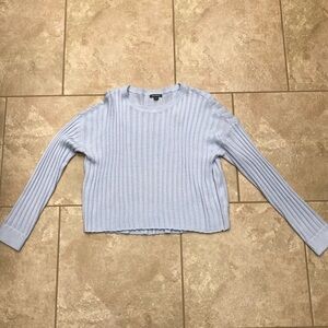 Wild Fable Light Blue Ribbed Sweater
